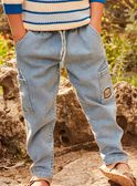 Jean cargo en denim bleu FACOLAGE / 23E3PG81JEAP272