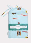 Parure de lit bleu turquoise motif pirate  TIPARURPIR / 20EZEN74PLCC218