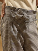 Pantalon  à motifs pied de poule LEIPANTETTE / 24H2PFT1PANC243