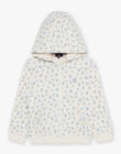 Haut de jogging vanille et bleu à fleurs FRIVIETTE / 23E2PFJ2JGH114