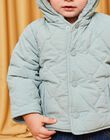 Manteau à capuche Vert-Gris DIOCTAVE / 22H1BGM1VES631