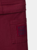 Pantalon Dézipable rouge MOCLAGE / 25E3PGJ1PANF504