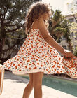 Robe écrue à imprimé cerise FLYROBETTE / 23E2PFR1ROB001