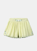 Short Jaune à Broderies Jaune Pâle  KLISHETTE / 24E2PFR1SHO103