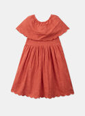 Robe orange avec broderie KROFORETTE / 24E2PFE1ROBE405