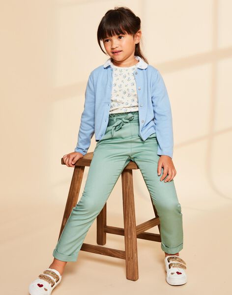 Cardigan bleu en coton FRITETTE 3 / 23E2PFJ2CAR201