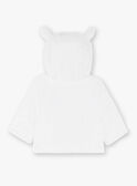 Veste à capuche en fausse fourrure blanche bébé mixte ZOAIME / 21E0CMG1VES000