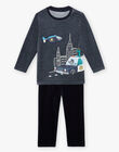 Ensemble pyjama T-shirt et pantalon en velours DOVOITAGE / 22H5PGW2PYJC214