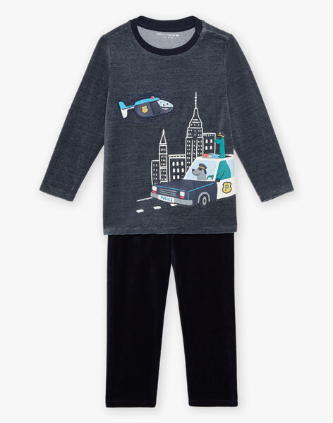 Ensemble pyjama T-shirt et pantalon en velours DOVOITAGE / 22H5PGW2PYJC214