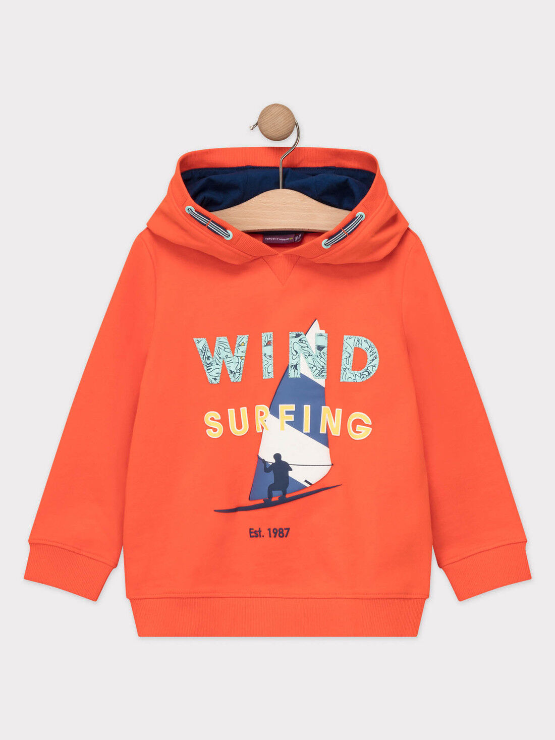 Sweat shirt à capuche orange garçon : Les Jours Fleuris enfant |  SergentMajor