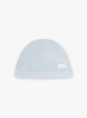 Grenouillère bébé pieuvre en tubic bleu et son bonnet naissance garçon COLE_B / 22E0NGI1GREC227