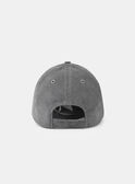 Casquette gris et blanc en velours avec patch tigre Garçon NOCASKAGE / 25H4PGP1CHAJ912