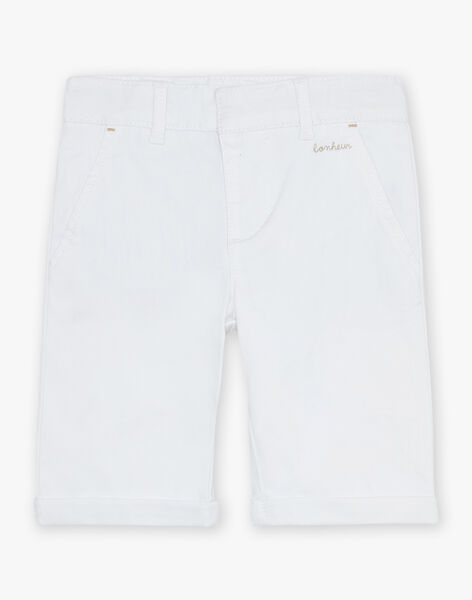 Bermuda blanc à broderie FREPERAGE / 23E3PGI1BER000
