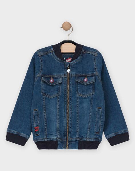 Blouson En Denim Bleu Brut Garcon Les Jours Fleuris Enfant Sergentmajor