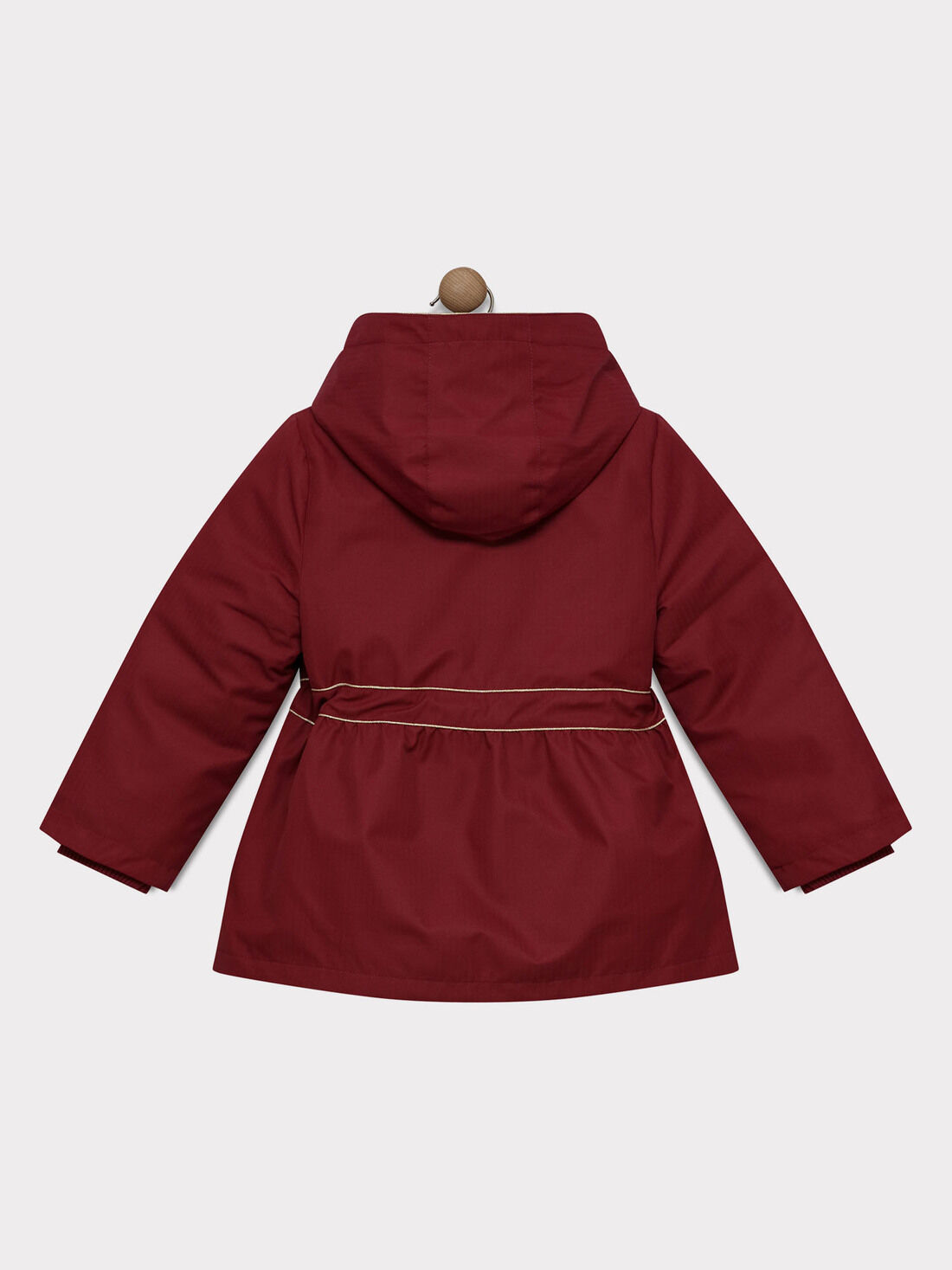 Parka 3 en 1 bordeaux à capuche fille : Manteau, parka et veste enfant |  SergentMajor