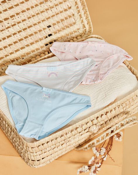 Lot de 3 culottes en coton bio 22H5PF42SLI222