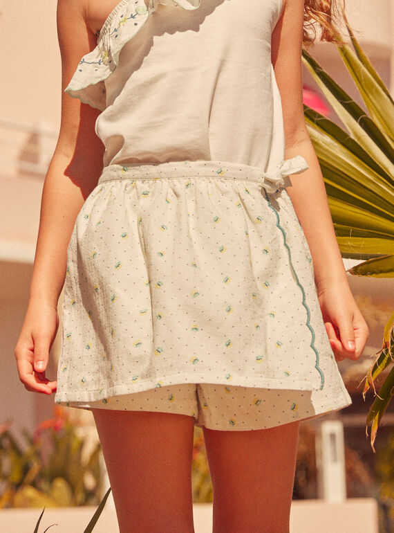 Jupe-Short Ivoire KLIJUPETTE / 24E2PFR1JPS005