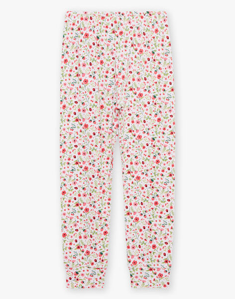 Ensemble pyjama rose pâle à et motifs fantaisie FLOJAETTE / 23E5PF22PYJ309