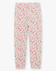 Ensemble pyjama rose pâle à et motifs fantaisie FLOJAETTE / 23E5PF22PYJ309