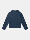 Cardigan bleu en maille jersey LECARDETTE / 24H2PFJ1CARC233