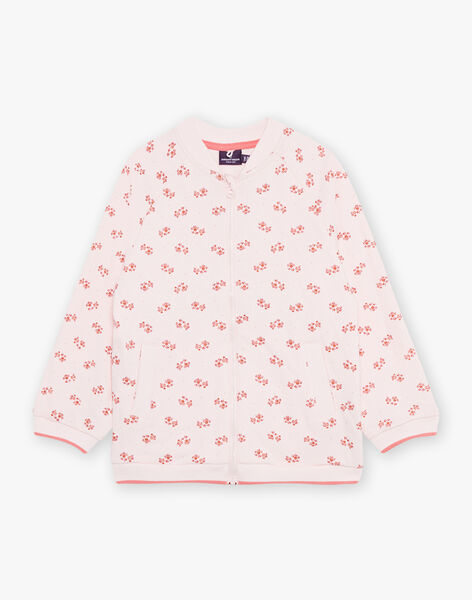 Ciré rose 3 en 1 à capuche à fleurs FRAROSETTE / 23E2PF52IMPD320