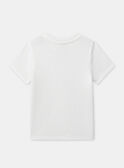 Lot de 2 t-shirts à rayures ou blanc uni Garçon  NUIRIBAGE / 25H5PGC1HLI001