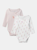 Lot de 2 bodies  MOLLIE / 25E0NF12BOD321