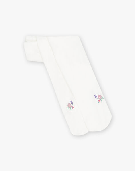 Collant ivoire à fleurs FAFIA / 23E4BFI1COL005