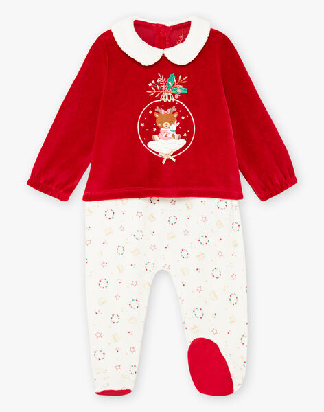 Grenouillere Bicolore Motif De Noel Et Bandeau Bebe Fille Achat En Ligne Pyjama Et Grenouillere Sergentmajor