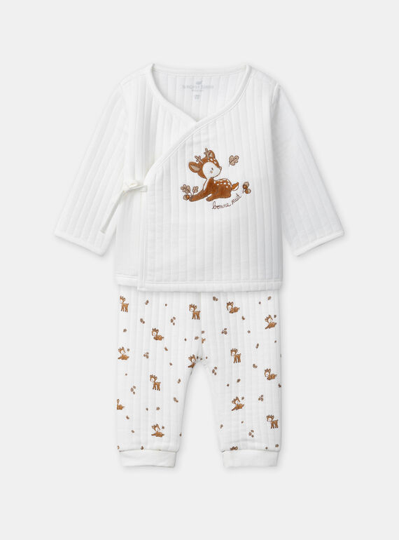 Pyjama deux pièces en tubique NOLVEN / 25H0NM11ENS001