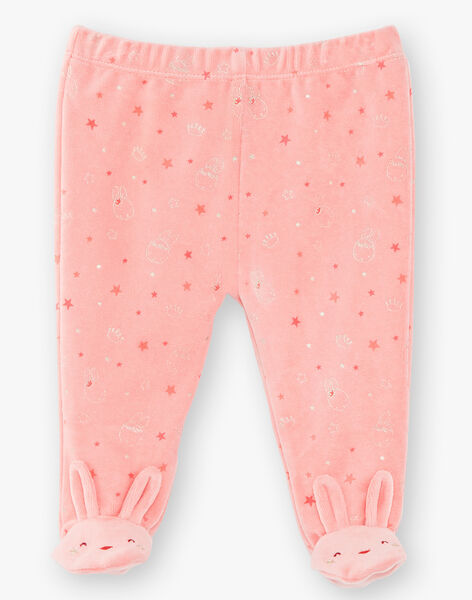 Pyjama En Velours Ecru Bebe Fille