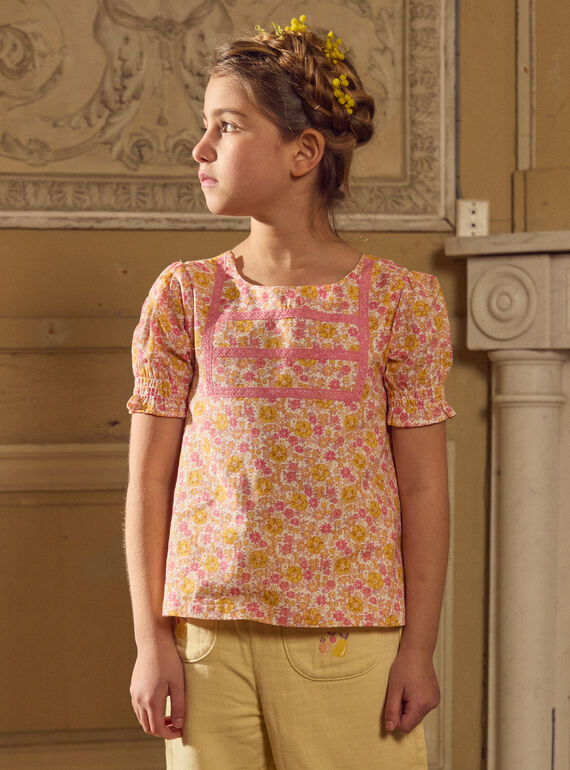 Blouse à fleurs  MLANOUETTE / 25E2PFK1CHE001