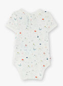 Body imprimé sur fond blanc   VAHUBERTEX / 20H1BGL2BOD001