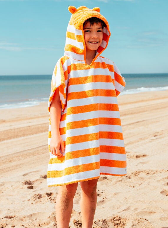 Poncho de bain rayée à capuche MRUTIGRAGE / 25E4PGC3CDBE405