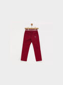 Pantalon bordeaux PEBLOAGE / 18H3PGD1PAN503