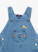 Salopette courte bleue en denim FAROMEO / 23E1BGS2SACP272