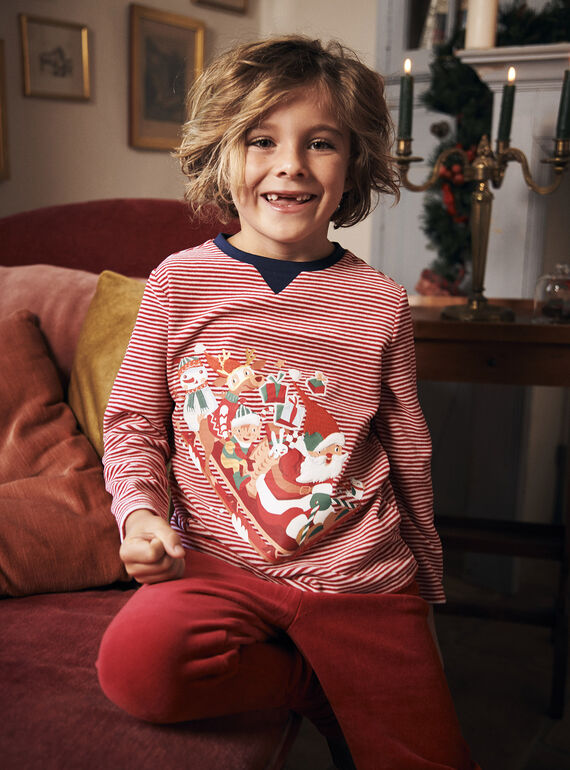 Pyjama de Noël bébé garçon en velours