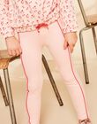 Legging rose à taille croisée FRILEGETTE / 23E2PFJ1LGSD300