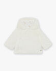 Veste en fourrure synthétique beige DOMENGY / 22H0CMI1VES001