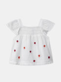 Blouse à smock brodée MALUCILE / 25E1BFJ1CHE001
