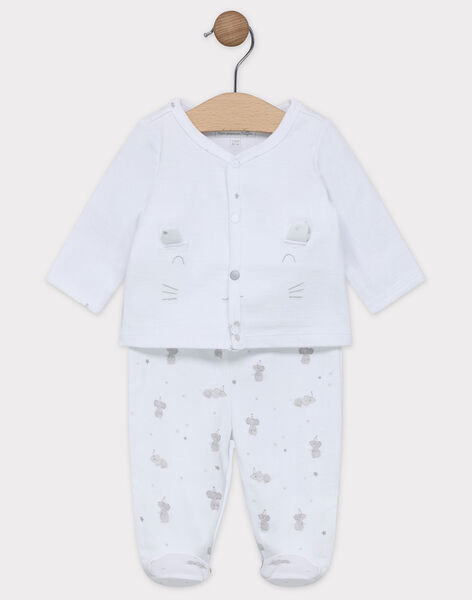 Ensemble Naissance Cardigan Et Pantalon A Pied En Jersey Bebe Mixte Combinaison Et Ensemble Naissance Sergentmajor