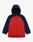 Blouson rouge à capuche FRAPOLAGE / 23E3PG52BLO713