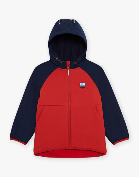 Blouson rouge à capuche FRAPOLAGE / 23E3PG52BLO713