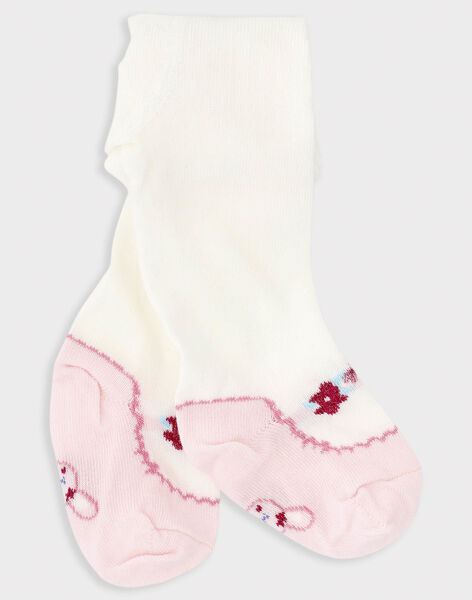 Collant Ecru Effet Ballerine Bebe Fille Les Jours Fleuris Bebe Sergentmajor