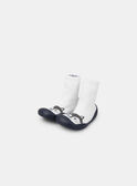 Chausson chaussette blanc avec tête de raton laveur Bébé Garçon NAIDRISS / 25F10BG32D08001