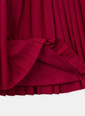 Jupe plissé rouge Fille NIXAMETTE 2 / 25H2PFH3JUPF510