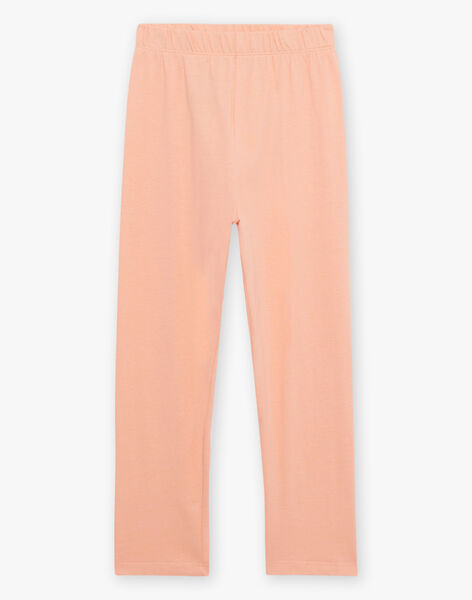 Pyjama deux pièces orange pâle en coton avec cape tête de panthère FLOPOETTE 1 / 23E5PF43PYTE402