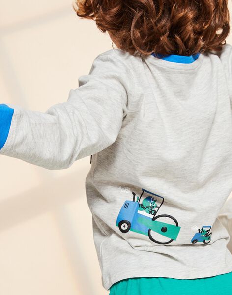 Ensemble pyjama gris thème travaux FLOPASAGE / 23E5PG24PYJ943