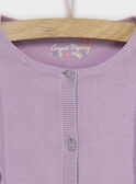 Cardigan mauve ROLIJAETTE / 19E2PFD1CAR328