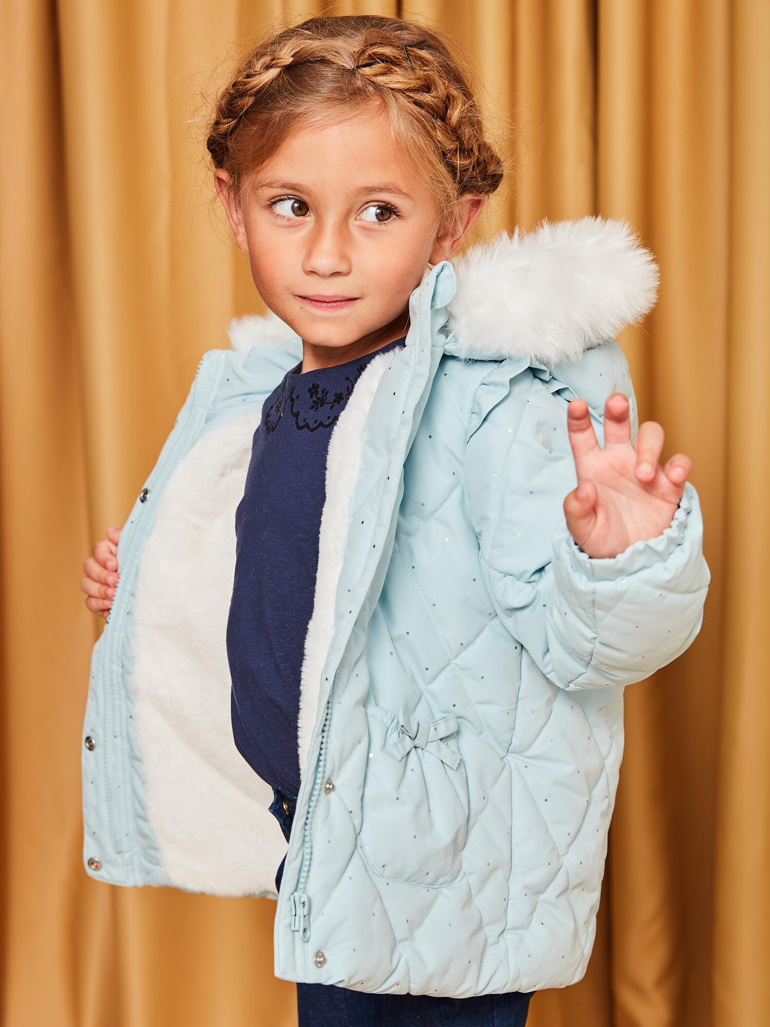 Manteau tout sales doux fille